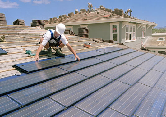 solar tile roof