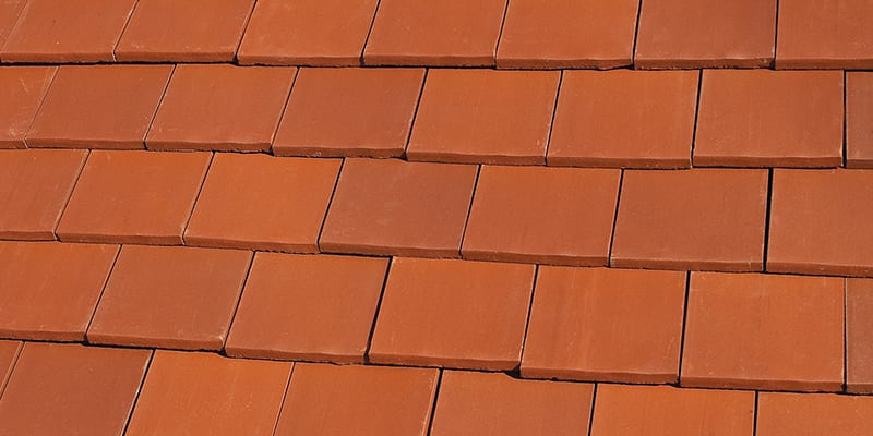 flat shingle tile roof